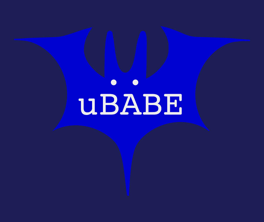BatBABE Blue Digital Art by Ubabe Style