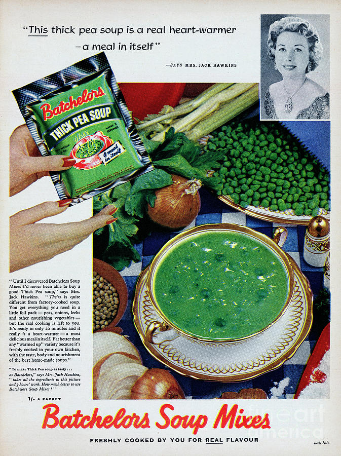 Batchelors Pea Soup Photograph by Picture Post