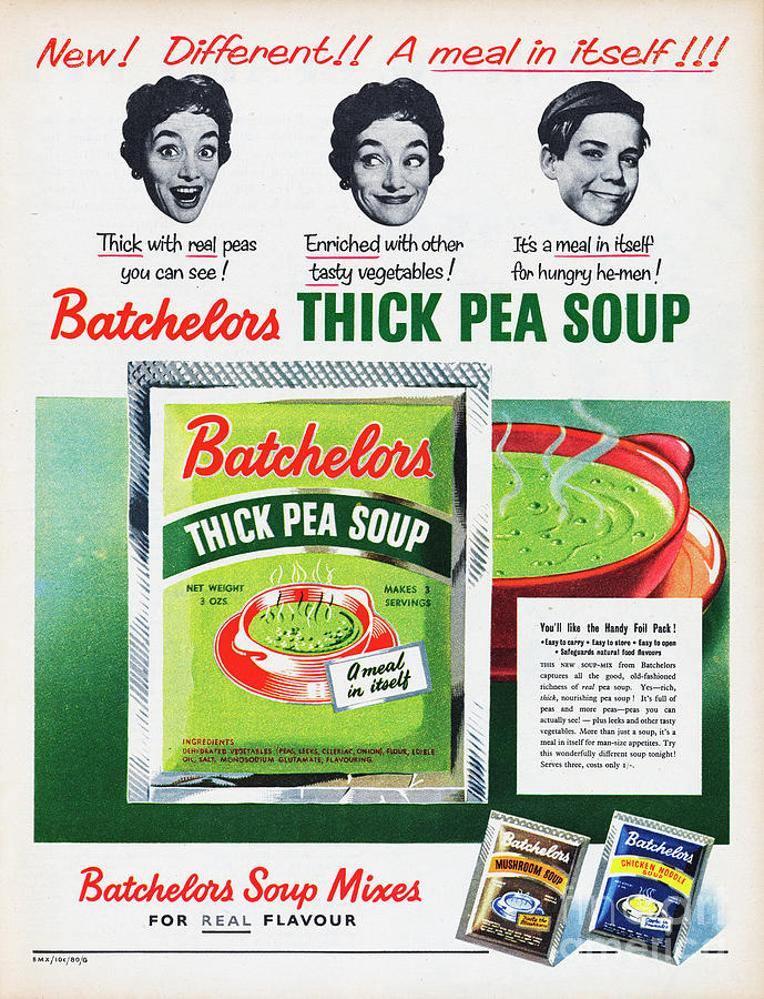 Batchelors Thick Pea Soup Photograph by Picture Post