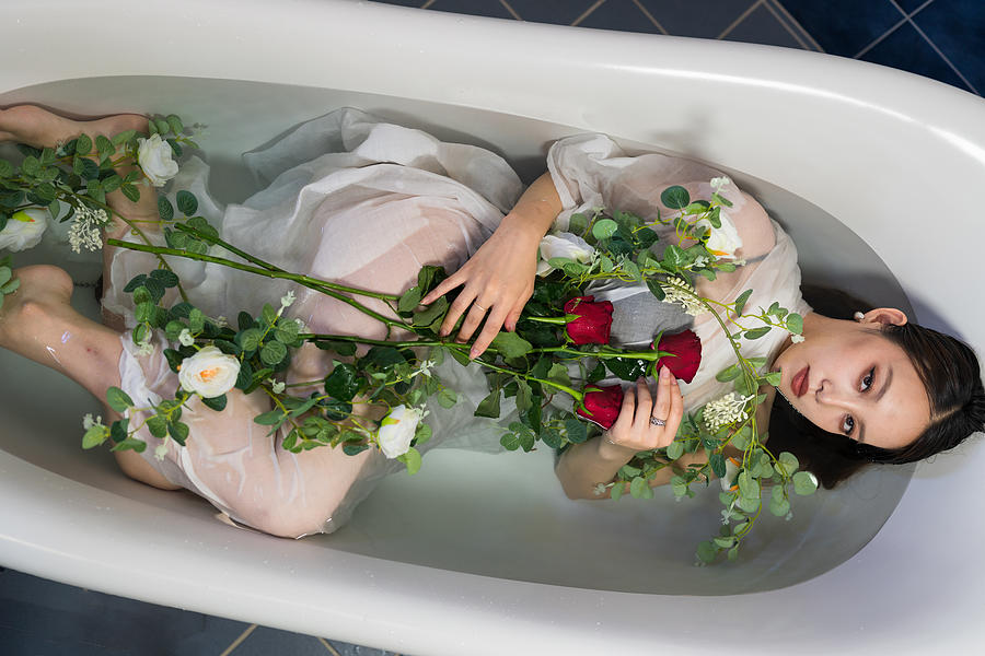 Rose Photograph - Bath Of Roses by Tiovalentine