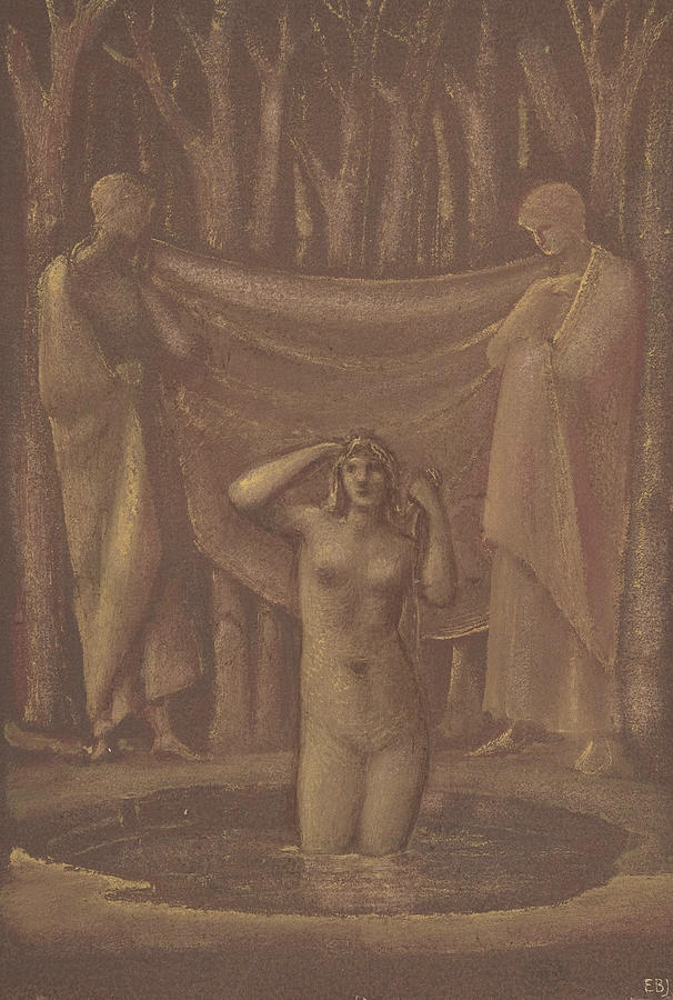 Bath of Venus Painting by Edward Burne-Jones