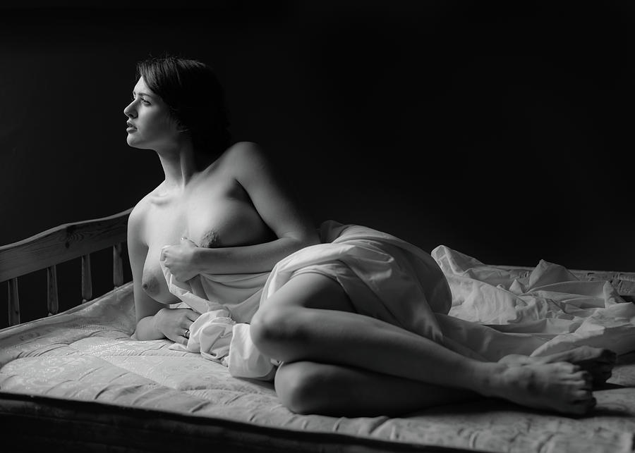 Fine Art Nude Photograph - Bathed In Light by Colin Dixon