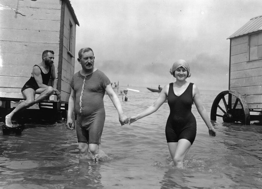 Bathers Photograph by F. J. Mortimer