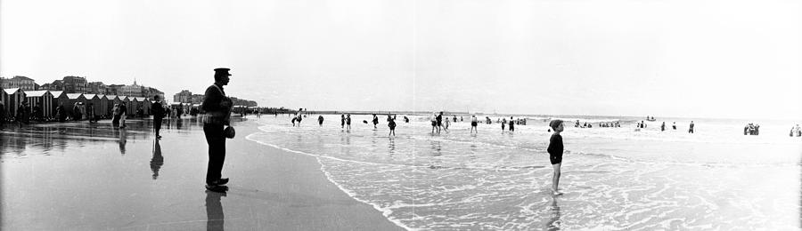 Bathers On Beach Photograph by Alfred Hind Robinson