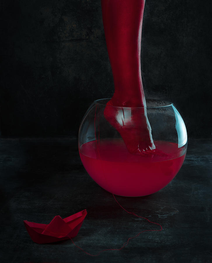 Still Life Photograph - Bathing A Red Leg by Golubeva Nataly