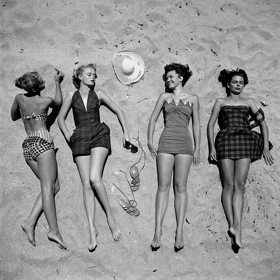 Bathing Suit Fashions Photograph by Nina Leen