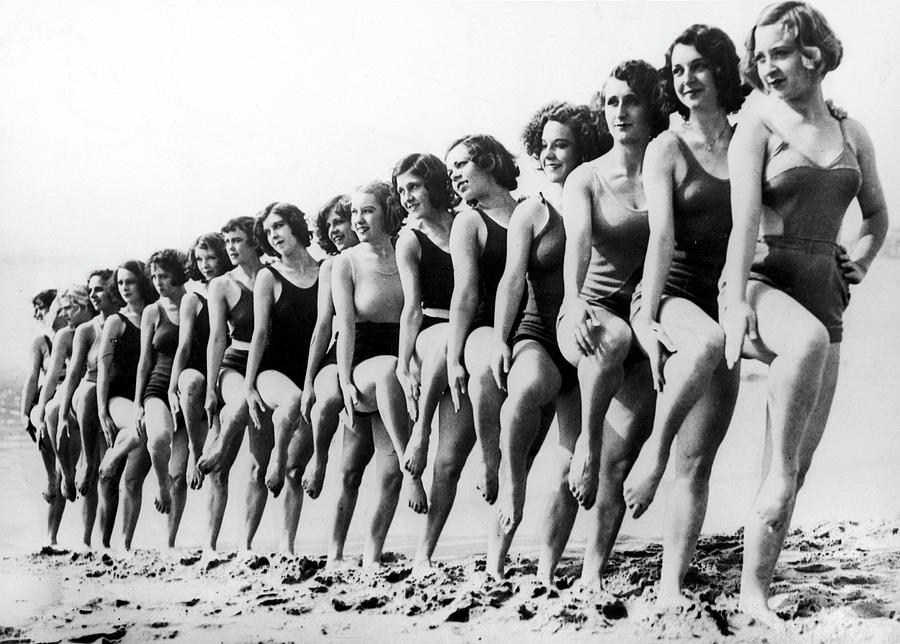 Bathing Suits In 1934 Photograph by Keystone-france