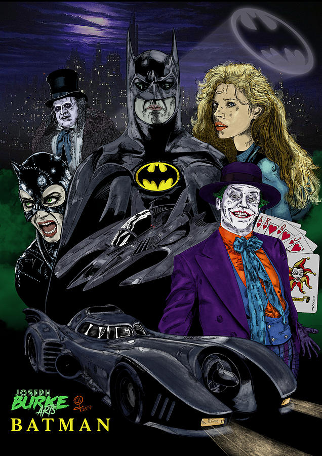 Batman Digital Art - Batman 1989 by Joseph Burke