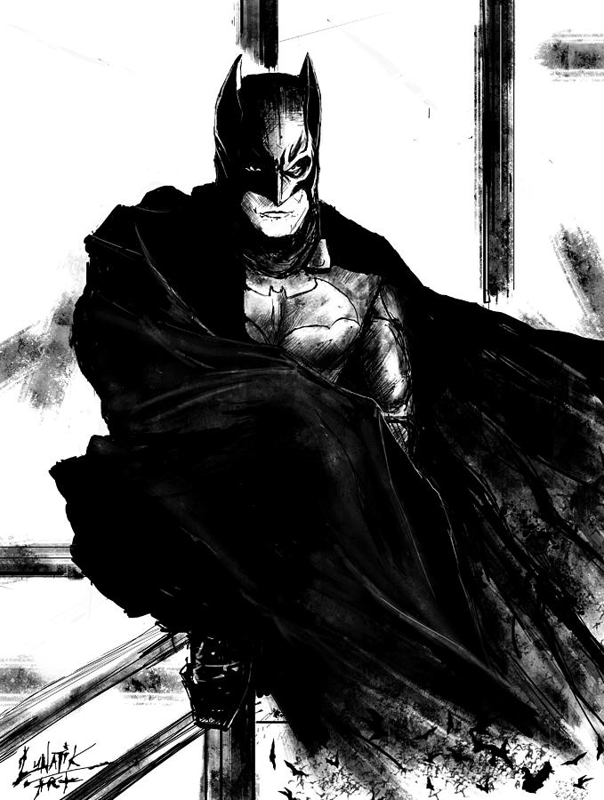 Batman Begins Movie Art 1' Poster, picture, metal print, paint by DC Comics
