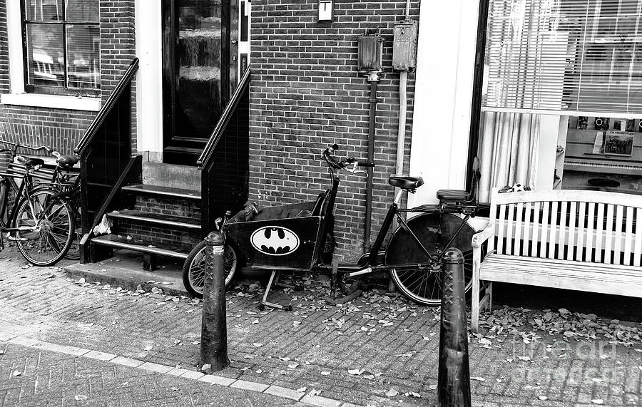 Batman Bicycle in Amsterdam Photograph by John Rizzuto