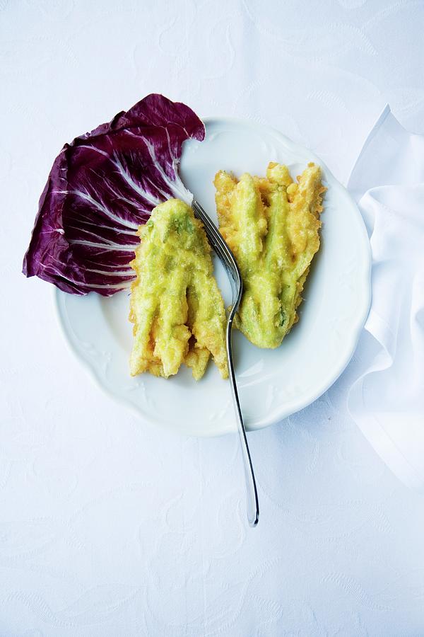 Battered Courgette Flowers italy Photograph by Michael Wissing
