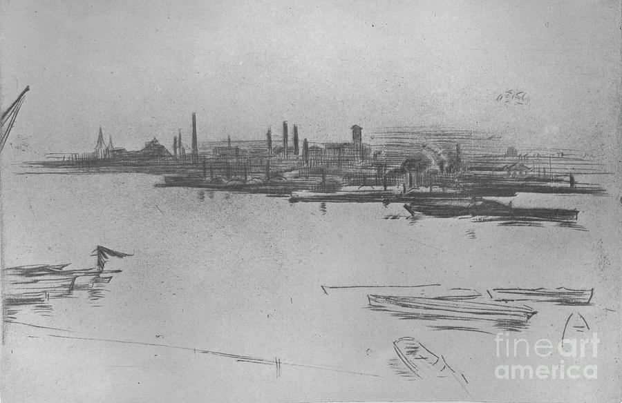Battersea, Dawn, 1877, 1904 Drawing by Print Collector