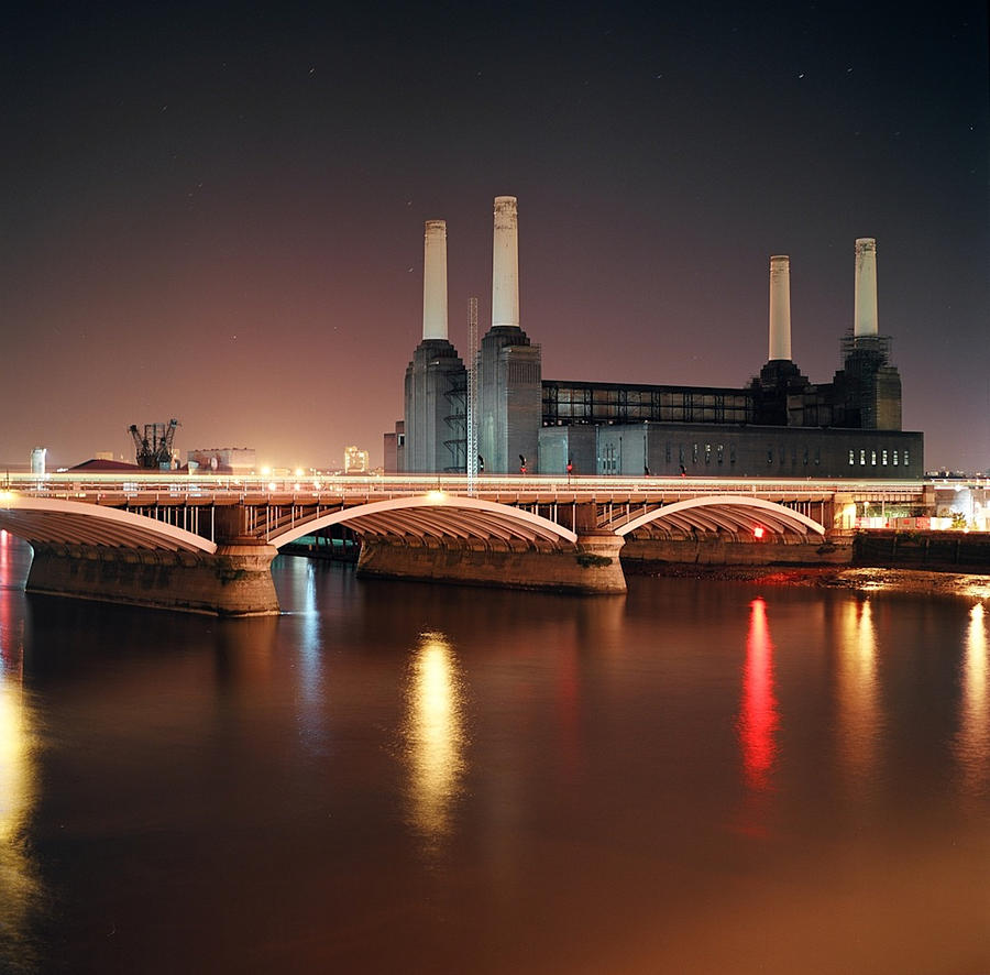 Battersea Power Station At Night Photograph by Mark A Paulda