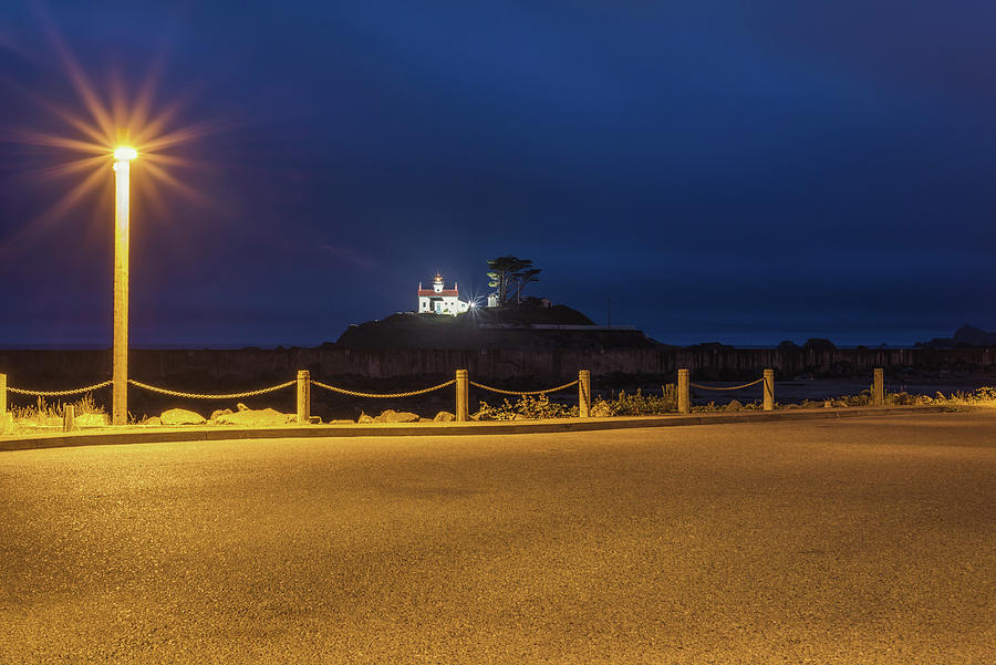 Battery Point Lighthouse In The Night Photograph by Joseph S Giacalone