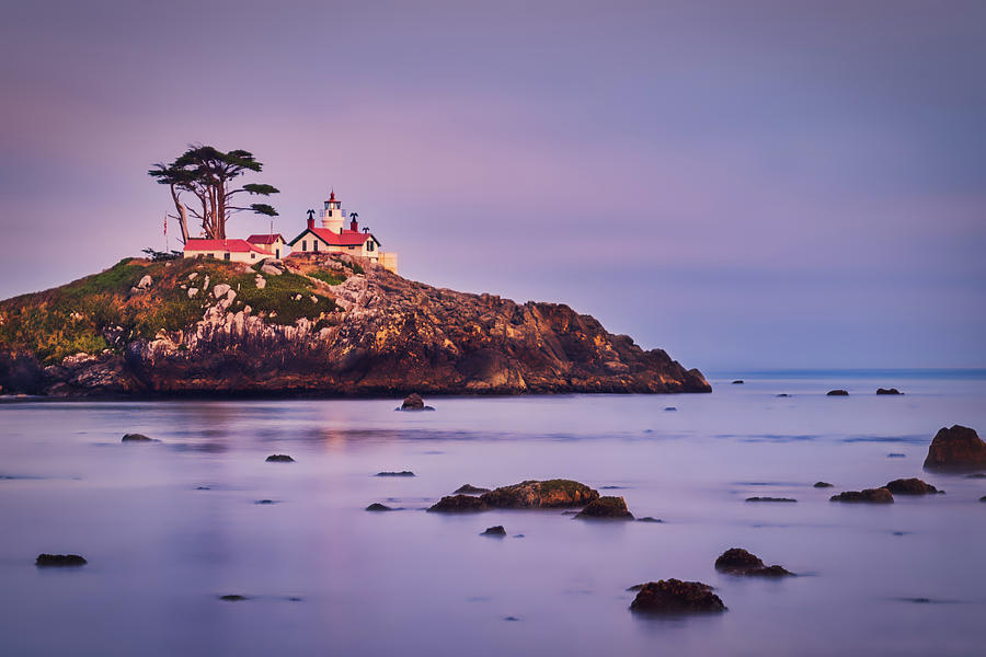 Battery Point Lighthouse Dusk - California Photograph by Stuart Litoff