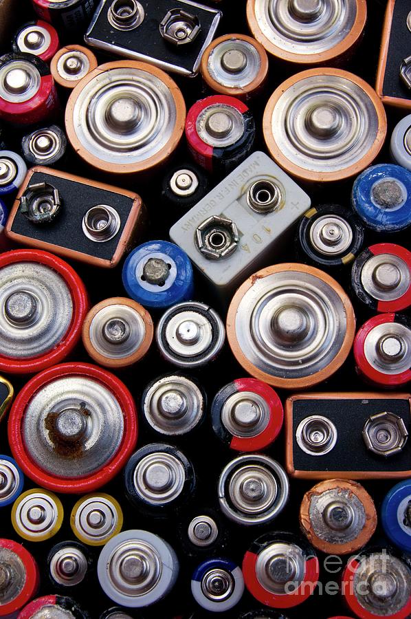 Battery Recycling Photograph by Mark Williamson/science Photo Library