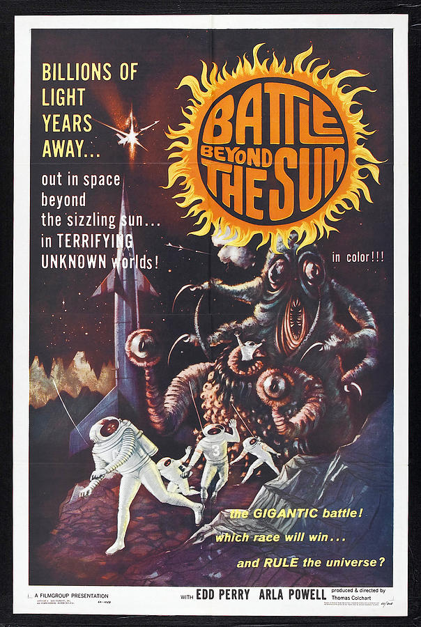 Battle Beyond The Sun 1959 Vintage Movie Poster Digital Art By Old Vintique