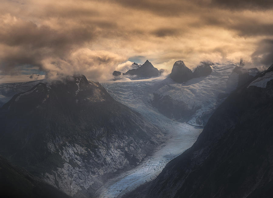 Mountain Photograph - Battle Glacier by James S. Chia