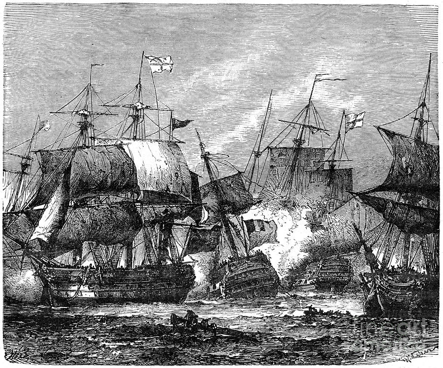 Battle Of Abukir Bay, 1 August 1798 Drawing by Print Collector