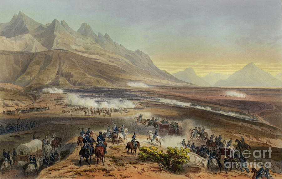 Battle of Buena Vista Painting by Carl Nebel