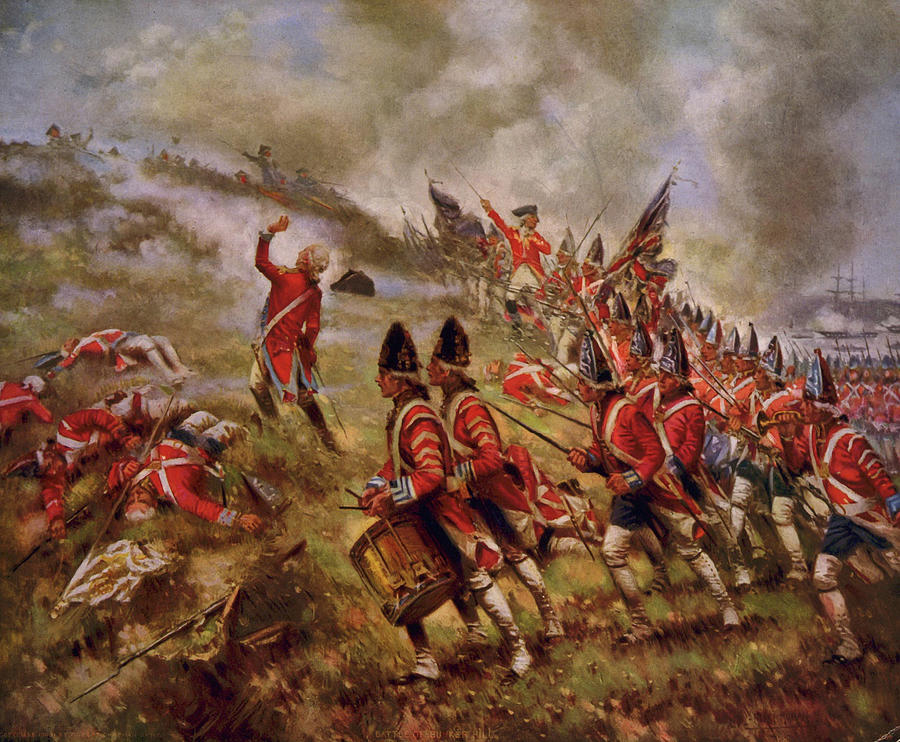 Battle of Bunker Hill Painting by Percy  Moran