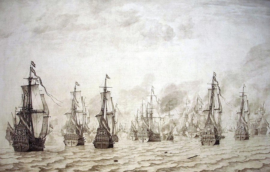 Battle of Dunkirk in 1639 Photograph by Steve Estvanik