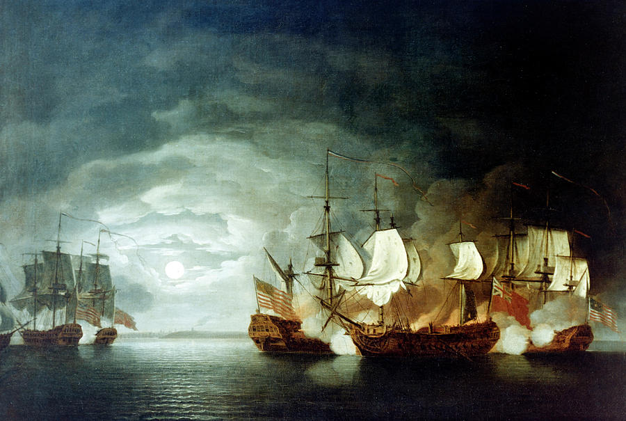 Battle Of Flamborough Head, 1779 Photograph by Science Source