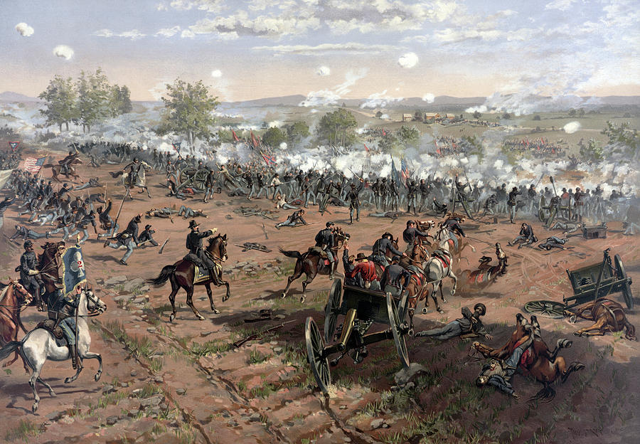 Gettysburg National Park Photograph - Battle Of Gettysburg, Circa 1863 by Stocktrek Images