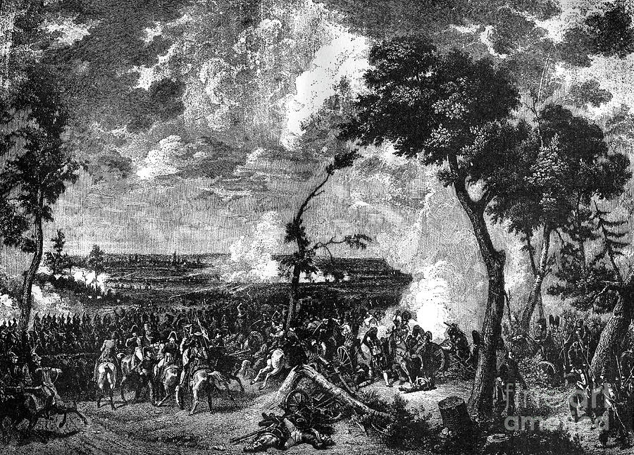Battle Of Hanau, Germany, 30th-31st Drawing by Print Collector