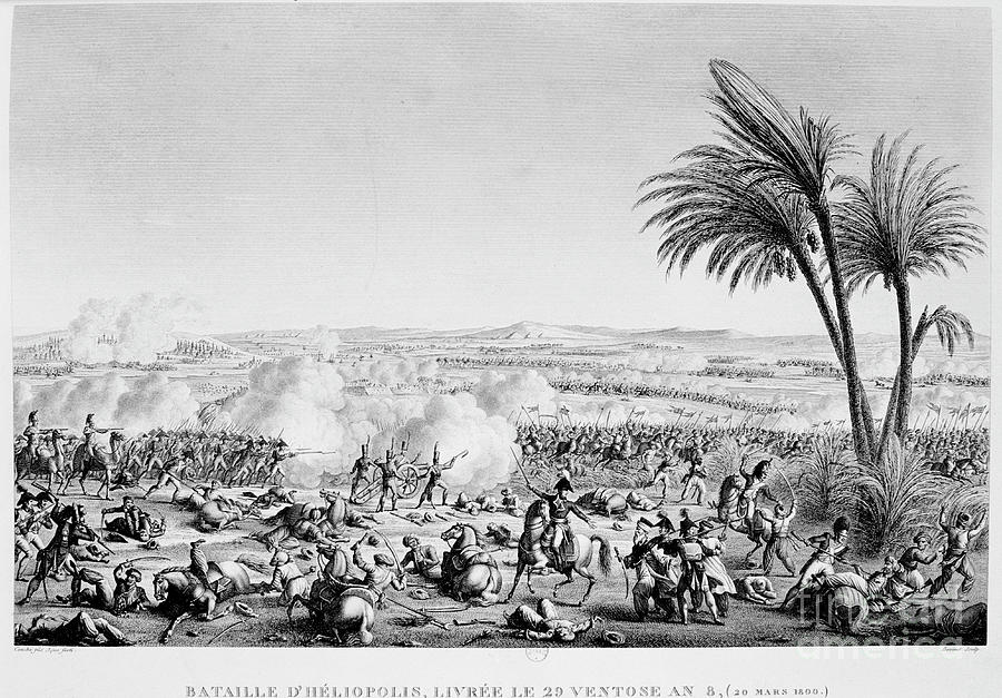 Battle Of Heliopolis, Egypt, 20 March Drawing by Print Collector