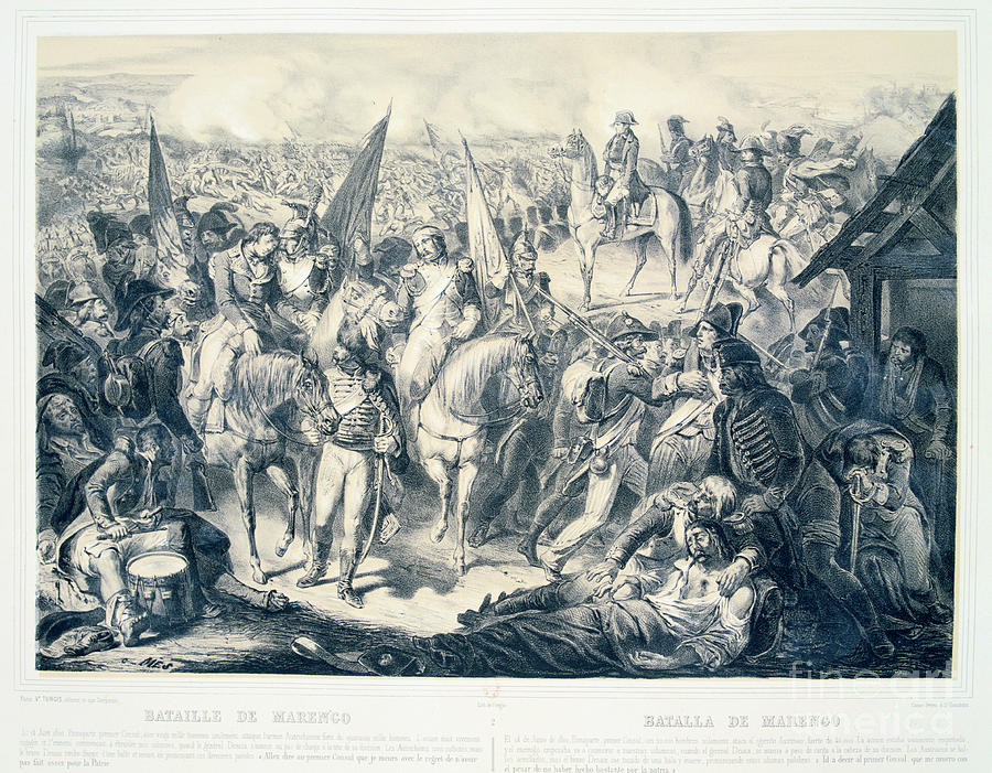 Battle Of Marengo, 14 June, 1800 Drawing by Print Collector