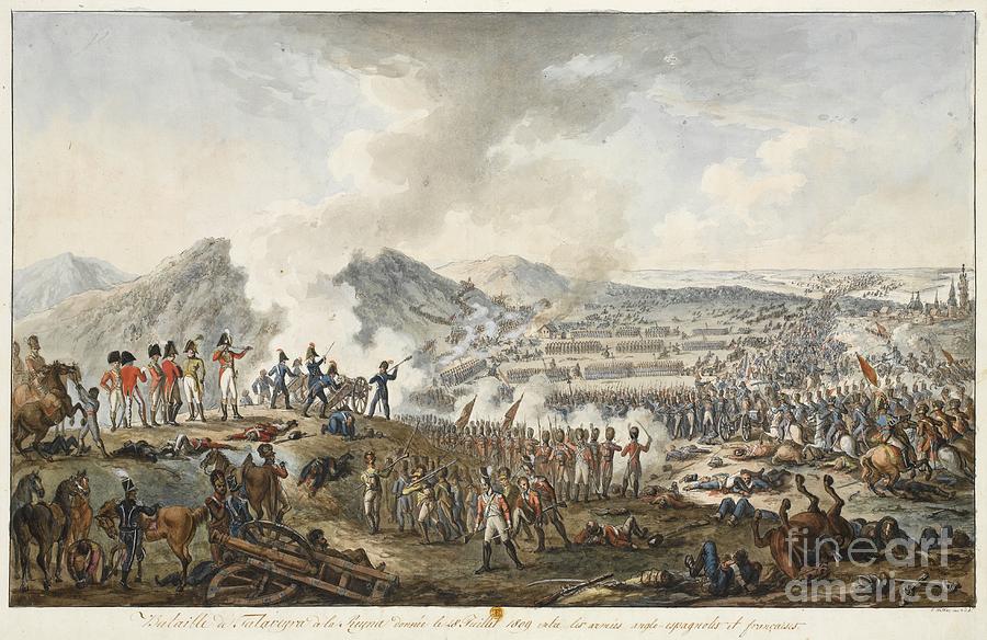 Battle Of Talavera, 28 July 1809, 1809 Painting by E. Walker - Fine Art ...