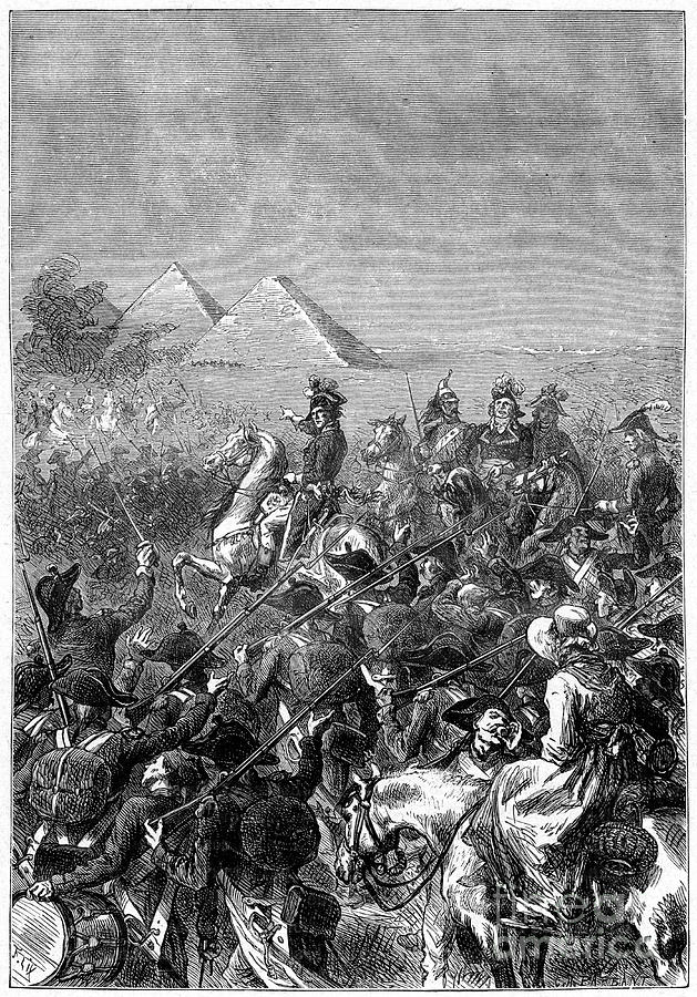 Battle Of The Pyramids, 21st July 1798 Drawing by Print Collector