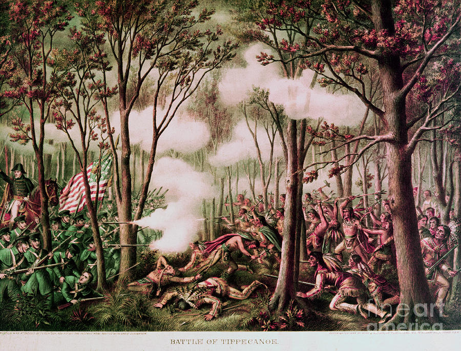 Battle Of Tippecanoe Lithograph Photograph by Bettmann