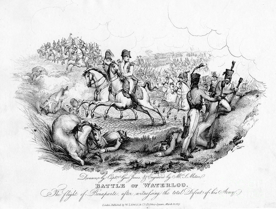 Battle Of Waterloo, Belgium, 1815 1817 Drawing by Print Collector