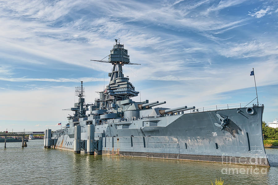 Houston Photograph - Battleship U S S Texas 2 by Bee Creek Photography - Tod and Cynthia