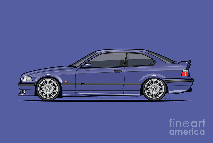 BMW 3 Series E36 M3 GTR Coupe Touring Car Digital Art by Tom Mayer II  Monkey Crisis On Mars - Pixels