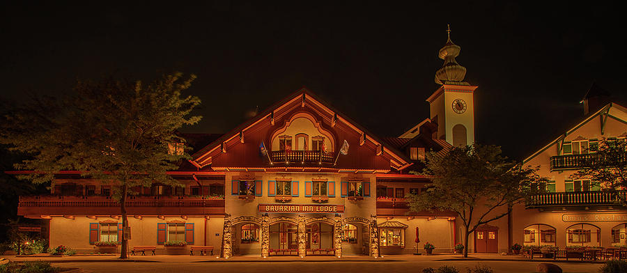 Bavarian Inn At Night Photograph