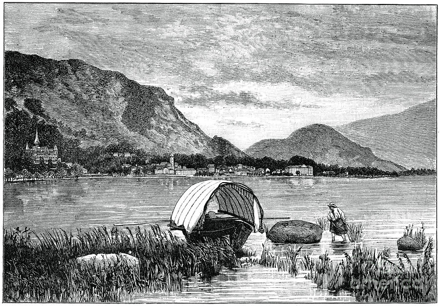 Baveno, On Lake Maggiore, Northern Drawing by Print Collector