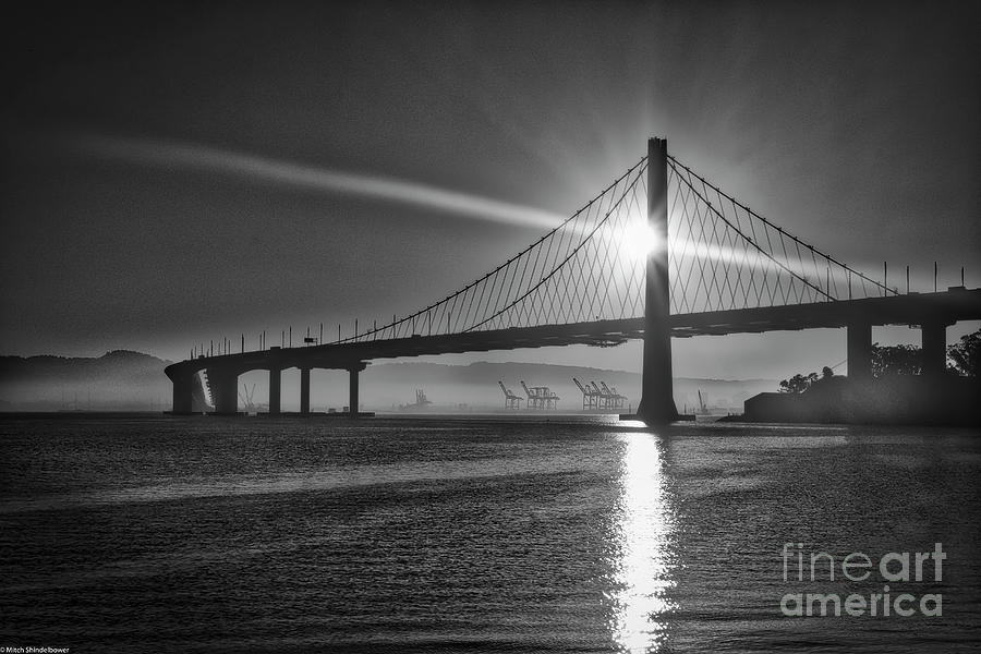 Bridge Photograph - Bay Bridge Sunrise  by Mitch Shindelbower