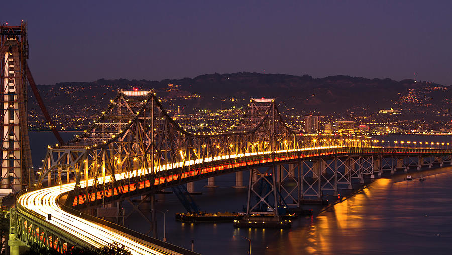 Bay Bridges S-curve - San Francisco Photograph by Vns24@yahoo.com