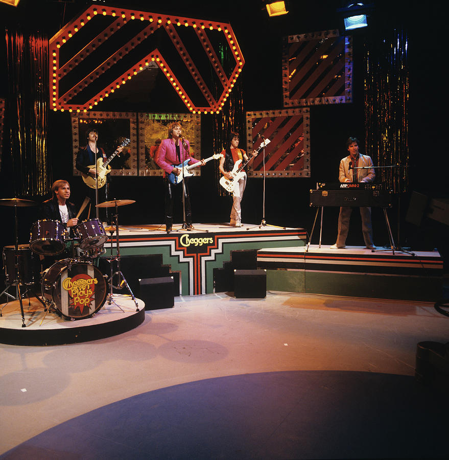 Bay City Rollers Perform On Tv Show Photograph by Mike Prior