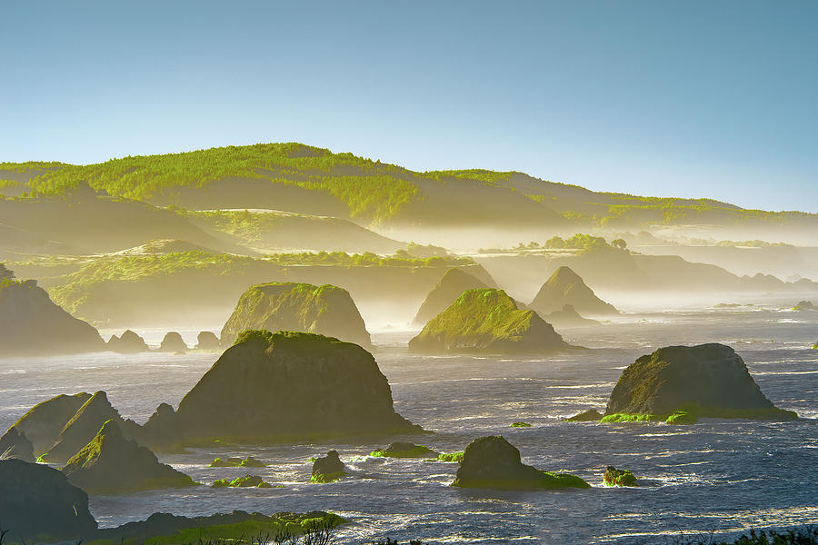 Ocean Photograph - Bay In California by Jon Glaser Ocean Photograph - Bay In California by Jon Glaser