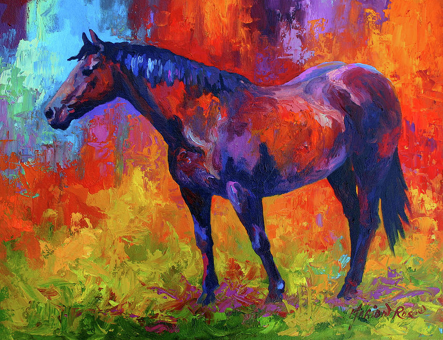Wildlife Painting - Bay Mare I by Marion Rose