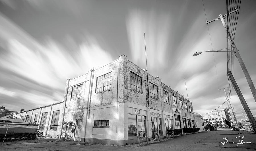 Black And White Photograph - Bayfront Gallery by Fivefishcreative