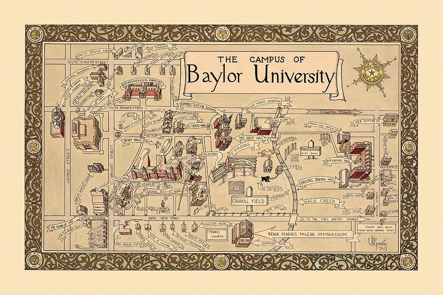 Baylor University 1939 Photograph by Andrew Fare