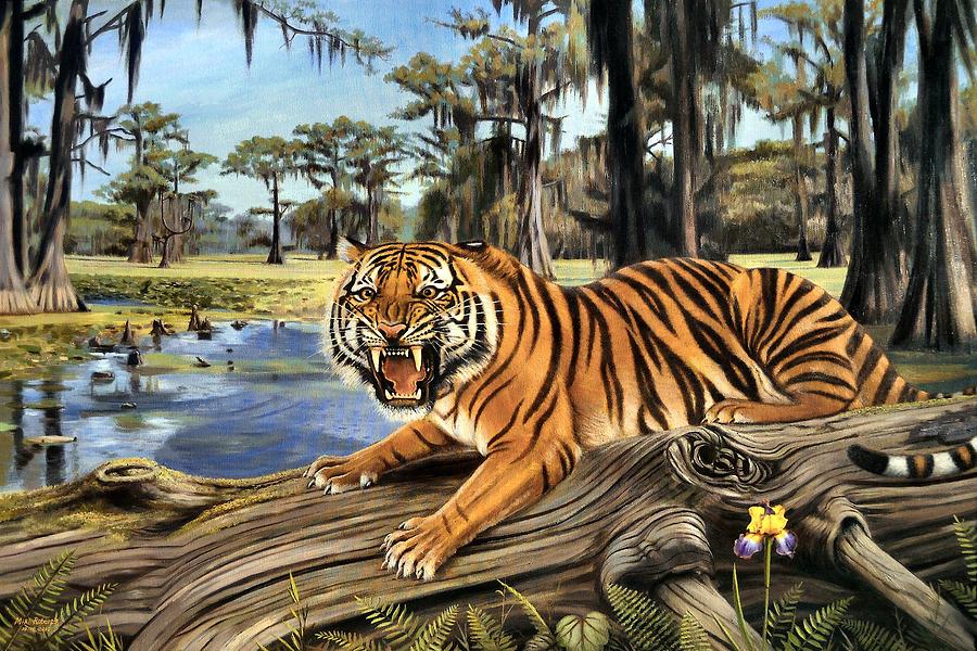 Louisiana State University Painting - Bayou Mike Of Louisiana by Mike Roberts