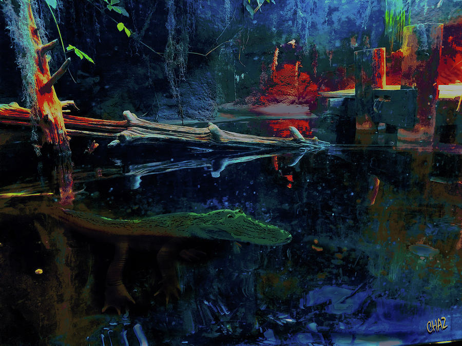 Bayou Night Scene Painting by CHAZ Daugherty
