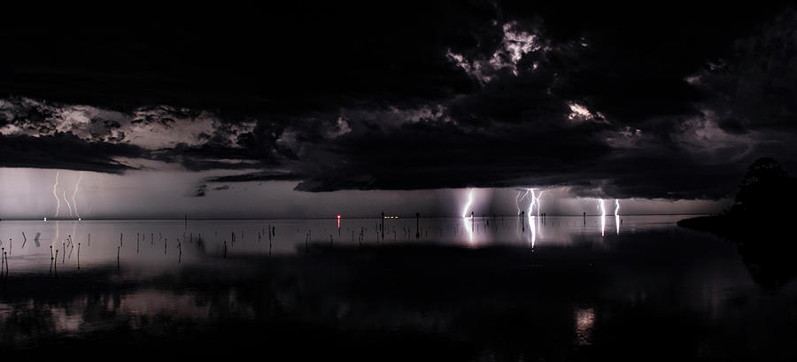 Bayport Lightning 4 Photograph by Richard Zentner