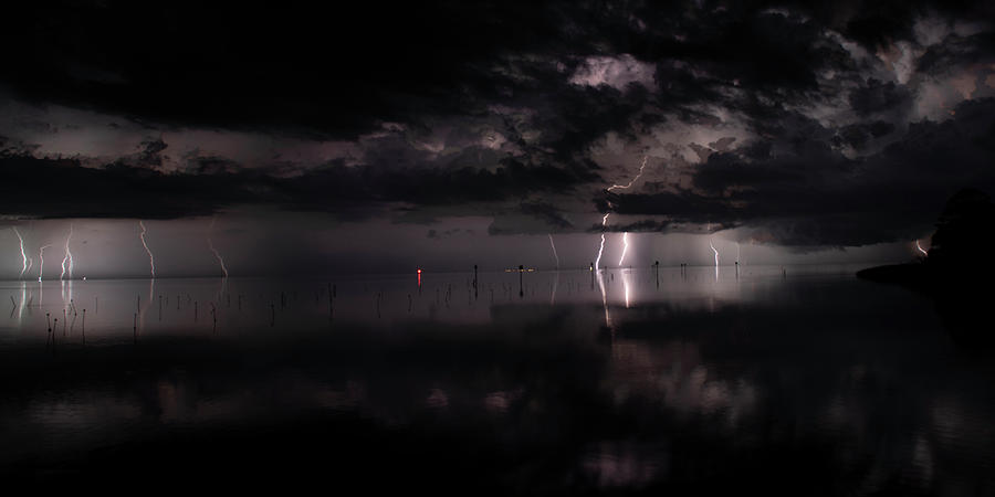 Bayport Lightning 5 Photograph by Richard Zentner